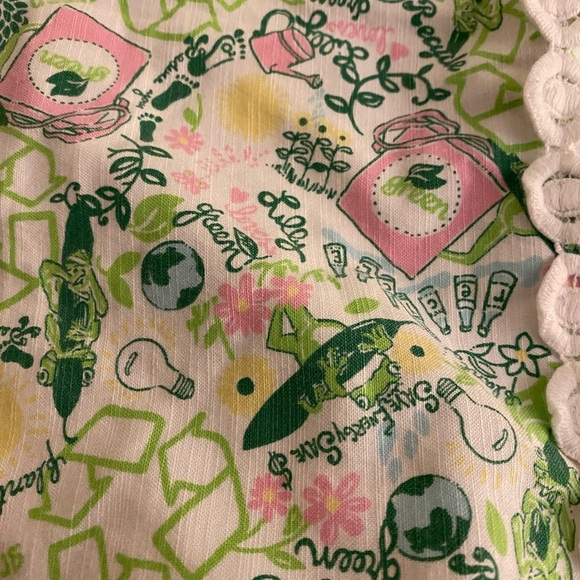 Rare Vintage Lilly Pulitzer Queen of Green Dress - Picture 3 of 6